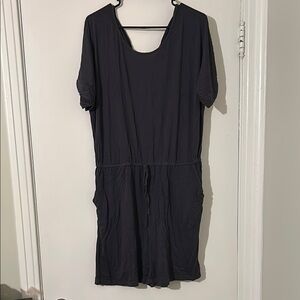 Dark Grey Short Sleeve Romper